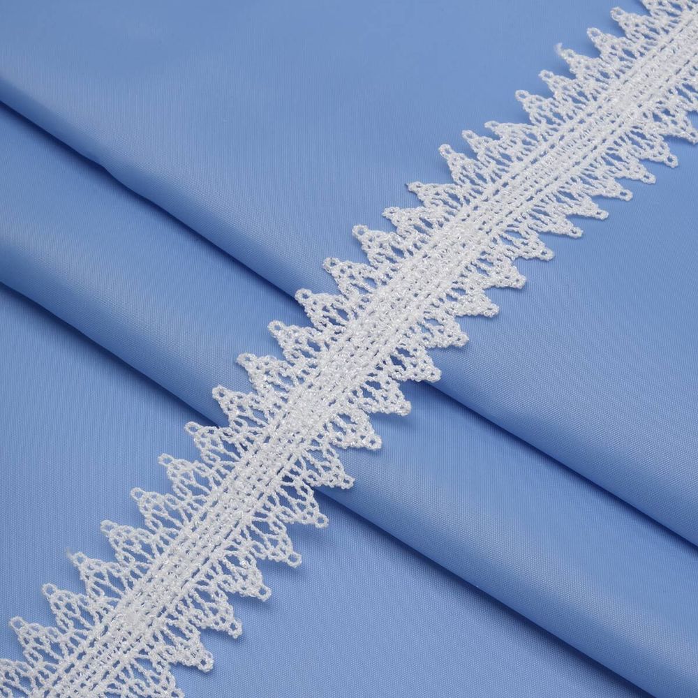 Кружево гипюр (плетёное) 35 мм / 13.7 метров, белый, 3AR1308