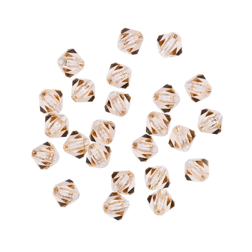 Бусины стекло 3.6х4 мм, 24 шт, св.табачный (lt.colorado topaz 10330), Preciosa 451-69-302