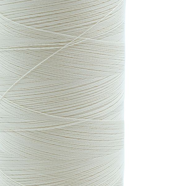 Нитки оверлочные крученые 150D/2 1500 м, цв.126 бело-кремовый