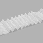 Лента (тесьма) шторная: сборка параллельная нефикс. 75 мм / 50 метров