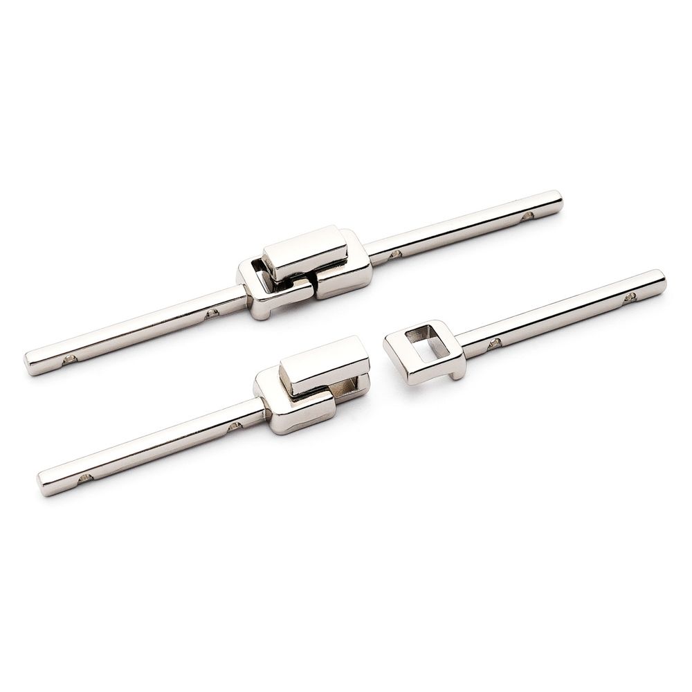 Пряжка-застежка металл (Nickel Серебро (никель)), МВ_2236, 6 шт