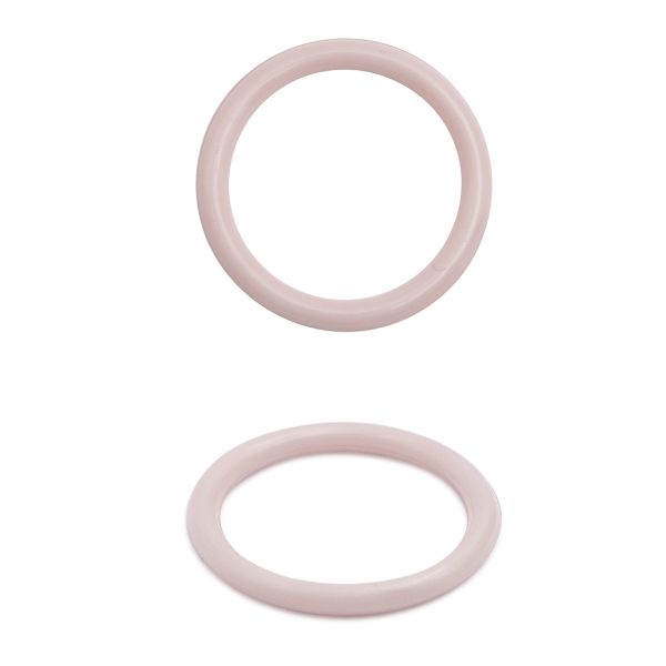 Кольца для бюстгальтера пластик ⌀15.0 мм, C344 пудровый, 100 шт