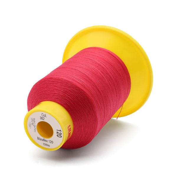Нитка эластичная Gutermann Maraflex 120, 1500 м, 716936, 382 мальва, 1 катушка