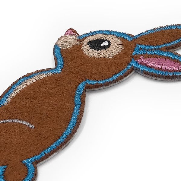 Термоаппликация Заяц, 4.3х5.8см, Hobby&Pro