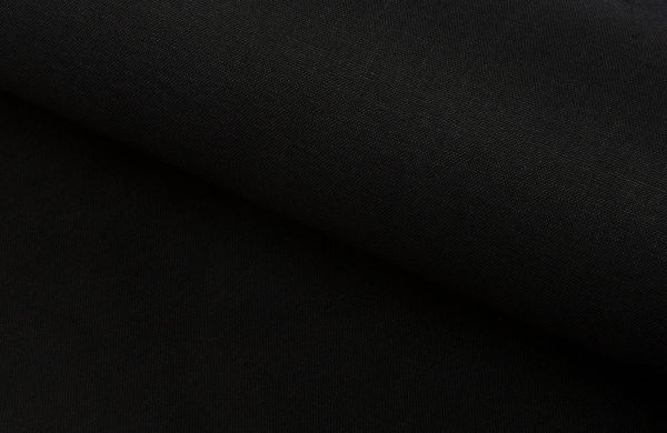 Хлопчатобумажная бязь 140 г/м², 150 см / 5 метров, черный (рис.10100), 262