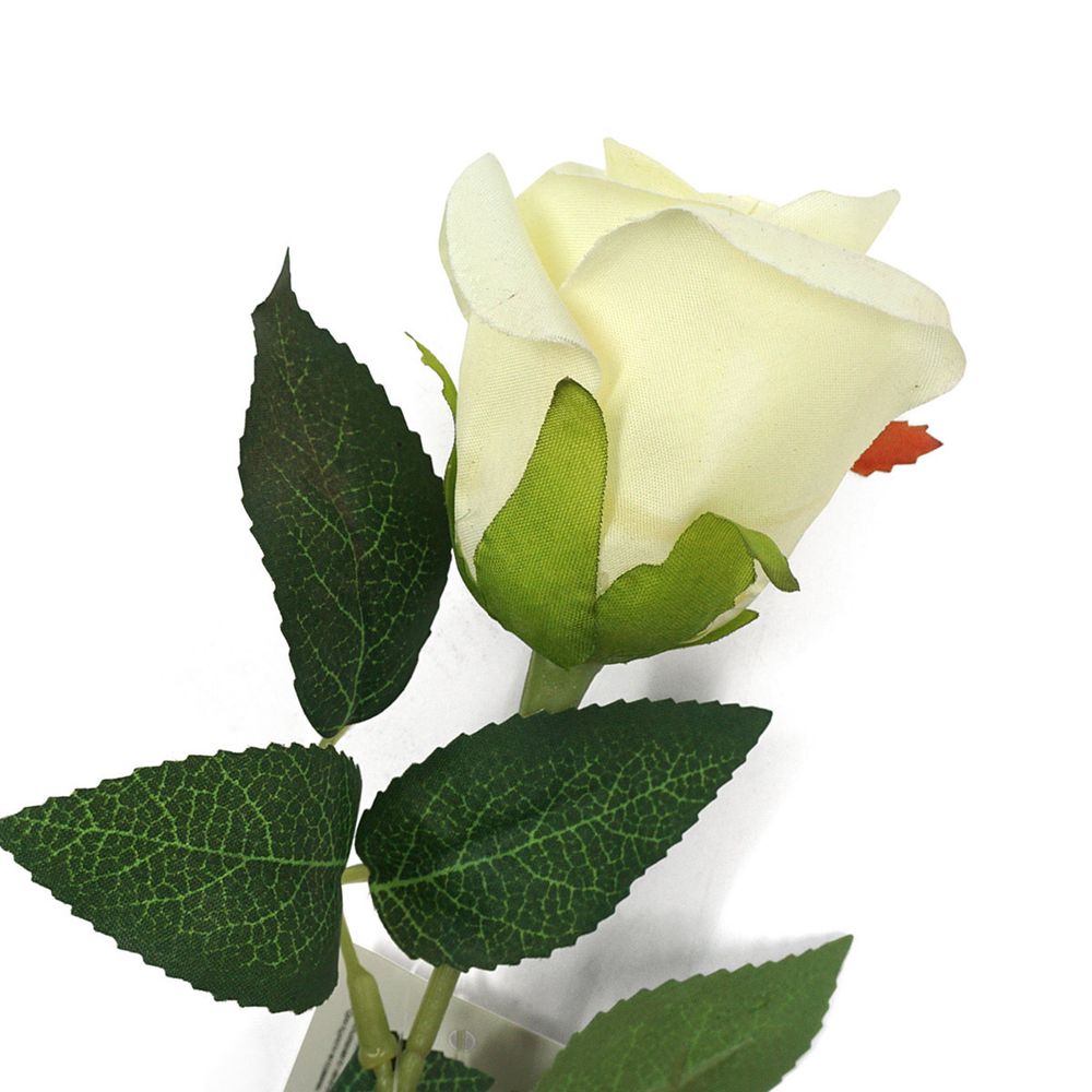 Цветы искусственные Роза 62см, A кремовый, HY125-80034, 1 шт