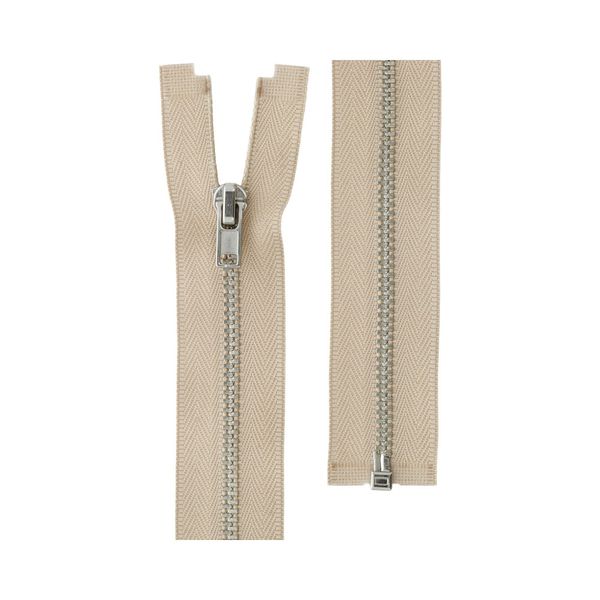 Молния металл Т3 (3 мм) 1 зам., разъем., 60 см, никель, ZIP 3N, цв. 297 слоновая кость, 1 шт, Gamma
