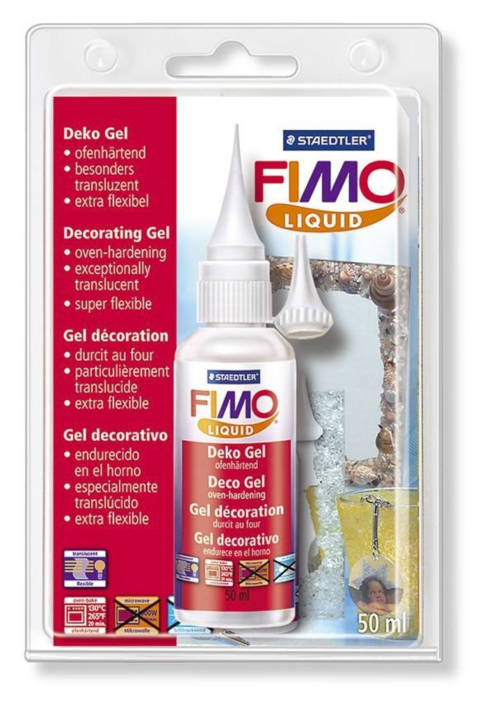 Декоративный гель для запекания Fimo Liquid, прозрачный, 200 мл, 8051-00 ВК