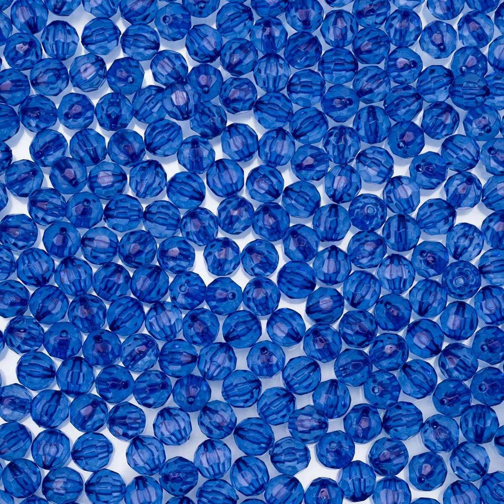 Бусины акрил ⌀10 мм, 500 г, 30 синий, Astra&amp;Craft, 6849772024