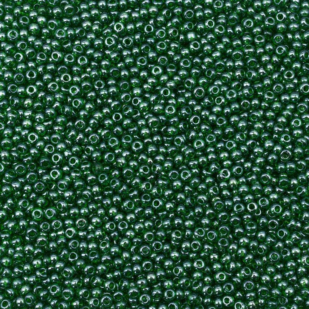 Бисер Preciosa 10/0 (2.3 мм), 500 г, прозрачный с жемчужным покрытием, круг.отв., (56120) 331-19001-10/0