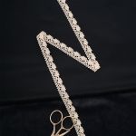 Кружево вязаное (тесьма) 15 мм / 13.72 метра, хлопок, неотбеленный, 3AR3367