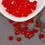 Бусины акрил ⌀10 мм, MG.3241-04, цв.04 красный, уп.500 г, Magic4Hobby