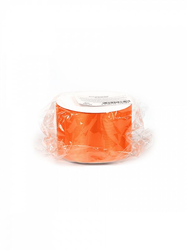 Лента атласная 1-сторонняя 50.0 мм / 22.5±1 метра, 3020 ярк.оранжевый, Magic4Hobby