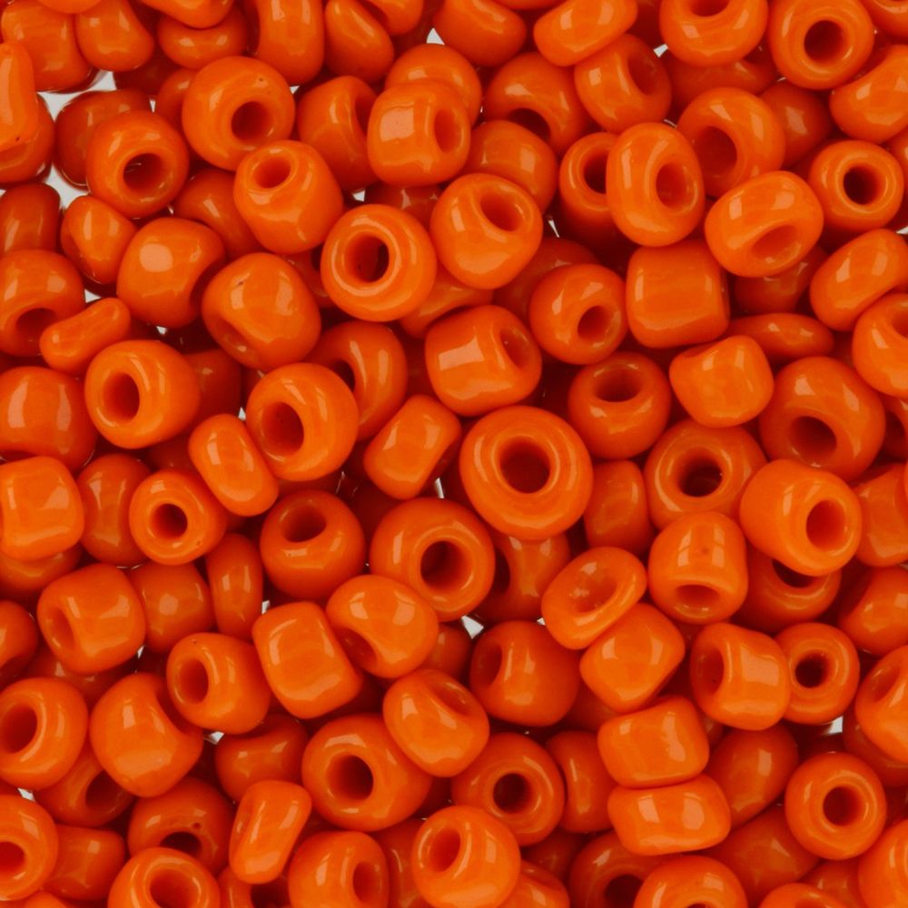 Бисер Zlatka 8/0 (2.9 мм), 100 г (10х10 г), №0050 т.оранжевый, GR