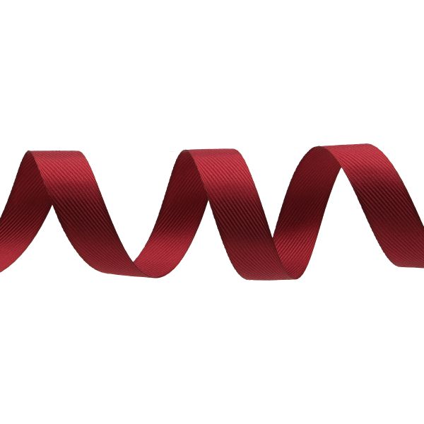 Лента декоративная ёлочка 25.0 мм / 20±1 метров, 54 т.малиновый