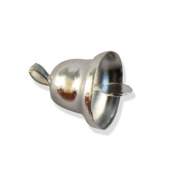 Колокольчики 10 мм, 10 шт, серебро, Астра