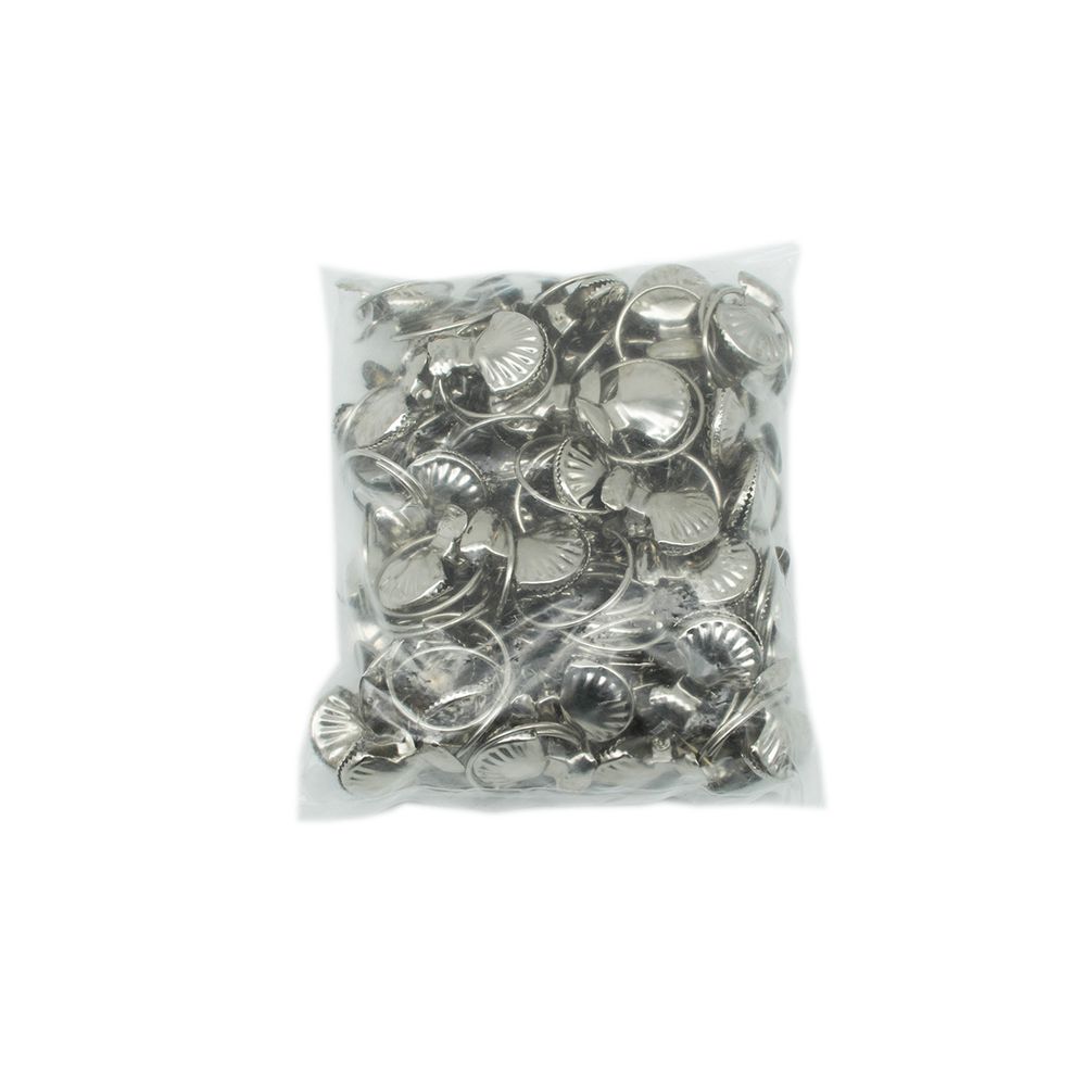 Зажим для штор 66 мм (кольцо ⌀31/35 мм) "ракушка" ДС, 60 шт