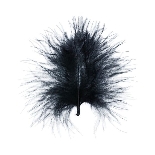 Перья декоративные 6-10 см, 5х3 г,±0.5 г, 02 черный, Mr.Painter