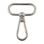 Карабин металл 32.0 мм (49х37 мм), 10 шт, 04 никель, Gamma GH 111/32/10