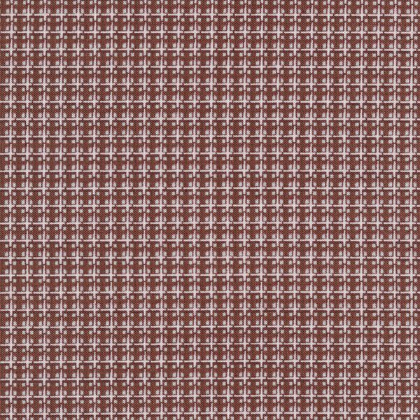 Ткань для пэчворка Peppy Бабушкин сундучок, рулон 112 см / 5 метров, БС-09 клетка коричневый, Peppy