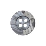 Пуговицы 4 прокола 24L=15 мм, пластик, col.C серый, 36 шт, CN2818