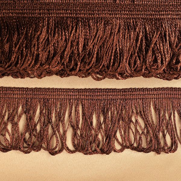 Бахрома отделочная 60.0 мм / 10 метров, №3 6470 коричневый