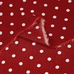Штапель в горошек 90 г/м², 145 см / 2 метра, TBY.Vidt.07 цв.красный