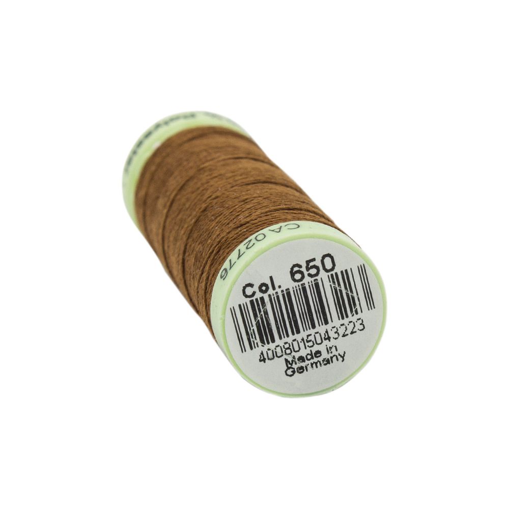Нитки отделочные Gutermann Top Stitch, 30м, 650 золотисто-каштановый, 5 катушек