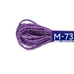 Мулине Gamma металлик NM 12 мотков по 6 метров, M-73 сиреневый/серебристый, Gamma MOULINE