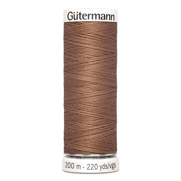 Нитки универсальные Gutermann Sew-all 100 (200 метров), 5 кат. | 444 миндаль