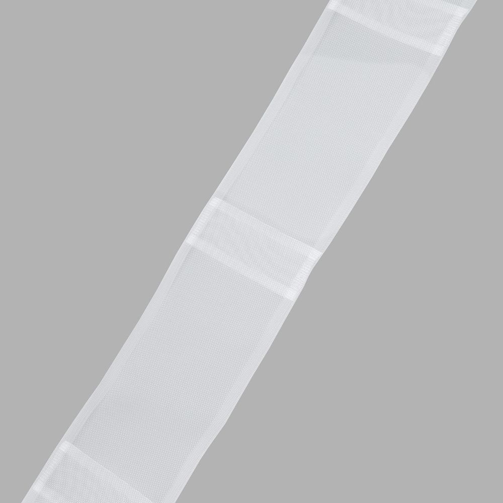 Лента (тесьма) шторная для карниза-трубы 100 мм / 50 метров, прозрачный, 1011-О