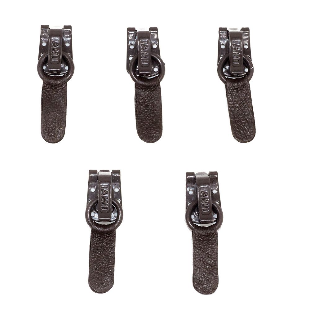 Крючок шубный Amii 50 мм, RAL 8019, 50 шт, т.коричневый