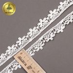 Кружево гипюр (плетёное) 20 мм, TBY.H1591A, теплый белый, 13.71м, Kruzhevo