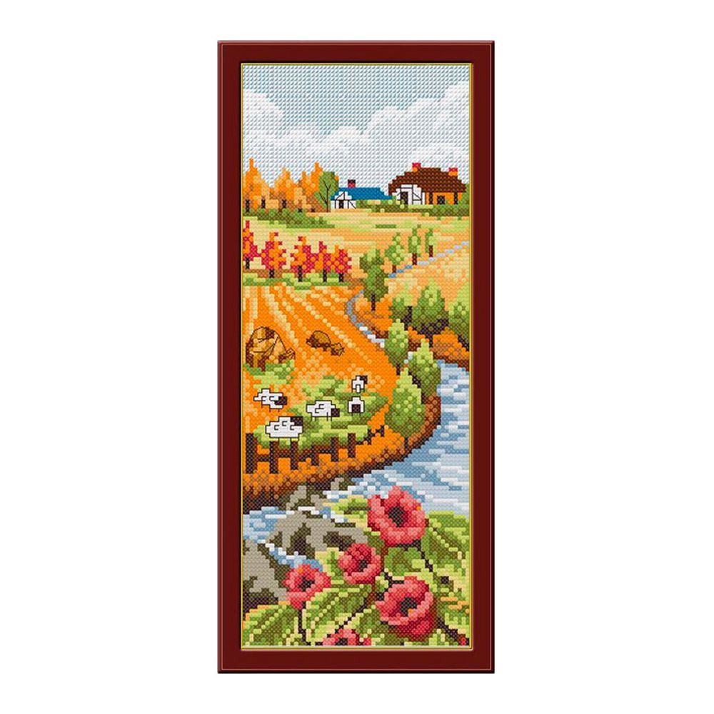 Алмазная (кристальная) мозаика Cristyle 1418, Осень, 14х36 см