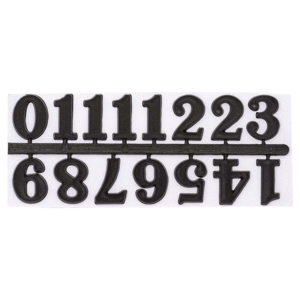 Цифры арабские для часов 2,5см (черный), 5AS-085