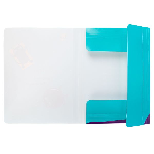 Папка на резинке A5 LRF-07 450 мкм 25 мм, песок, 6 шт, 02-Коты, Лео LRF-07