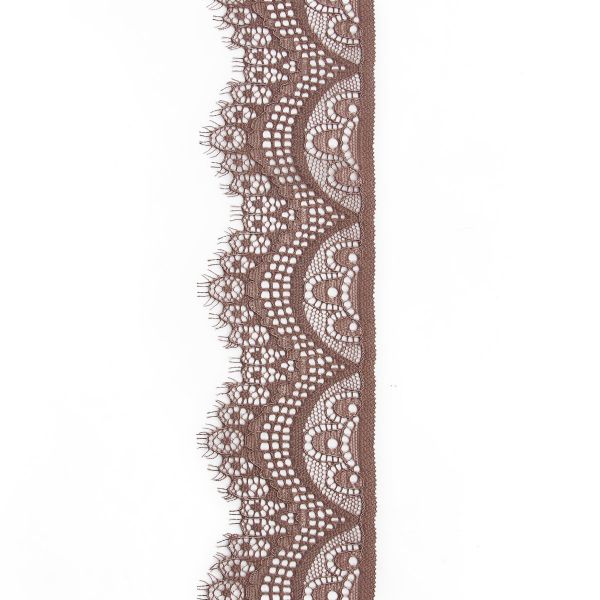 Кружево эластичное (стрейч) 60 мм / 3 метра, C072 шиншилла