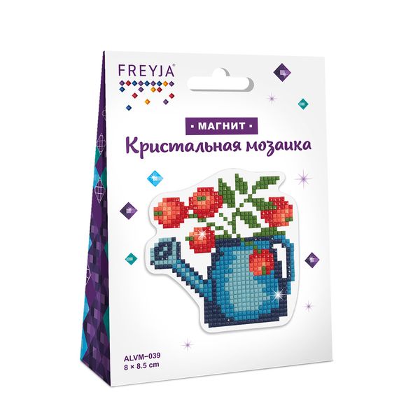 Алмазная (кристальная) мозаика Фрея, магнит Леечка, 8х8,5 см