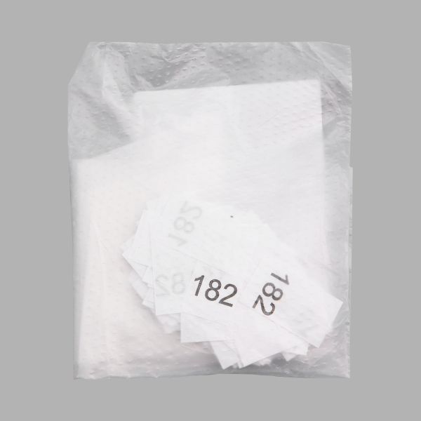 Этикетка-размерник, белый, 10х20 мм, упак./100 шт. (182)