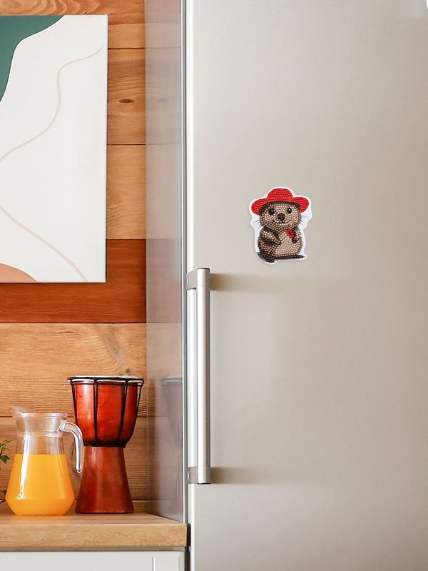 Кристальная (алмазная) мозаика Фрея ALVM-124, магнит, Квокка, 8.5х10.5 см