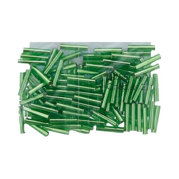 Бисер Toho Bugle 3 (9 мм), 25 г (5х5 г), 0027 зеленый