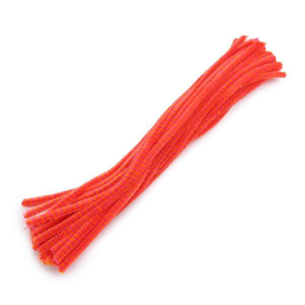 Проволока синельная двухцветная 6 мм / 300мм, 30 шт, Astra&Craft (B-059 красный/золотой)