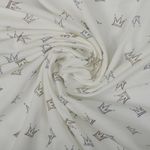 Футер 2-нитка начес 190 г/м², 100-100 см / 6 метров, N-ДЛ190-02, цв.бел/серый