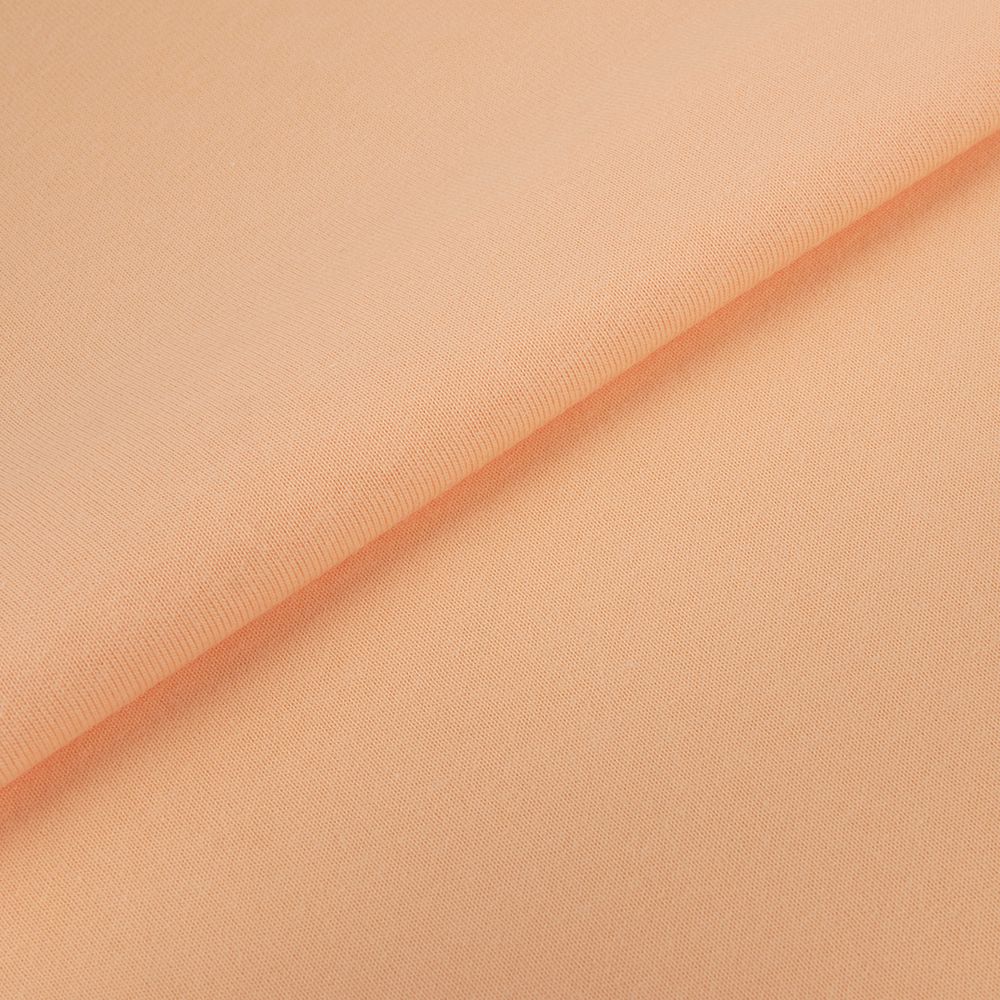 Трикотаж кукольный отрез 50х155 см, 225 г/м², 04 св.персиковый, Peppy DTF-01