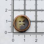 Пуговицы 4 прокола 24L (15мм), (Brown (коричневый)), 48 шт