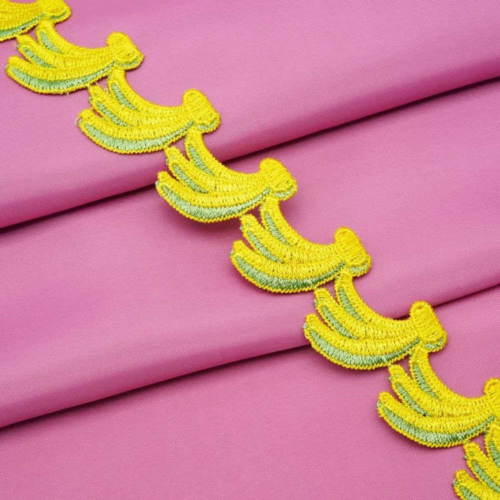 Кружево гипюр (плетёное) 30 мм, "Бананы", 13.72 м