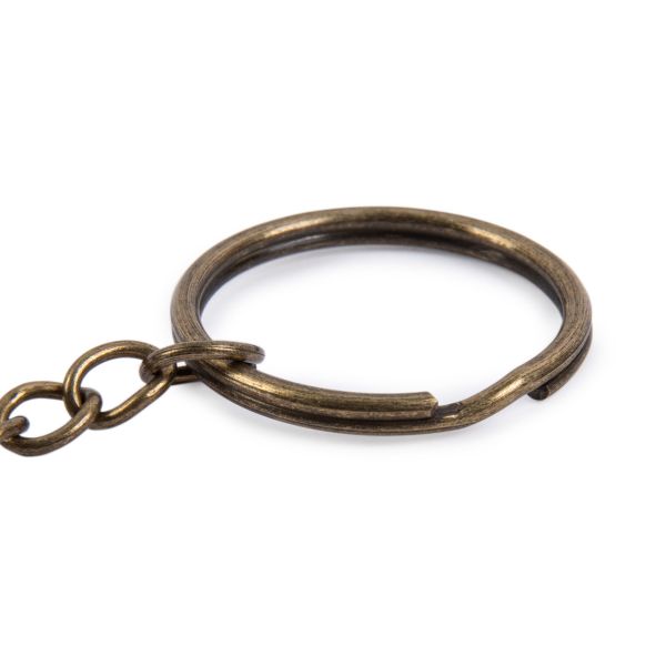 Кольцо для ключей ⌀24.5 мм, 20 шт, №24 под бронзу, Gamma GH 110/24