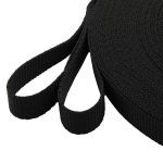 Стропа (ременная лента) 20 мм / 25 метров, толщ. 1.0 мм, [11 г/пог.м], 100% п/п, 20-1 черный