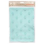 Плюш (ткань) Звезды 240 г/м², 45х50 см, ворс 2,5мм, ментол