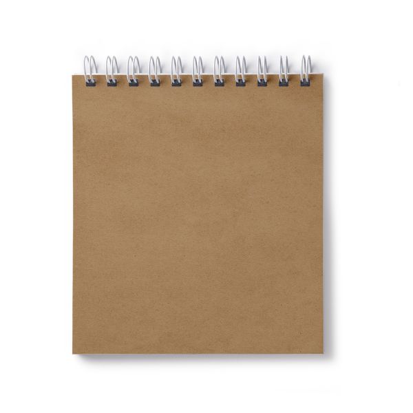 Артбук (Скетчбук), блок крафт - бумага, жесткая подложка, 120 г/м², 166х175 мм, на гребне 30 л. 2 шт, Физалис 01946, Светоч А308